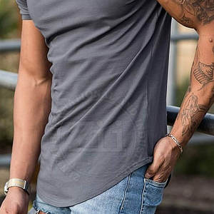 เสื้อยืดฟิตเนสสำหรับผู้ชายเสื้อฟิตเนสไซส์พิเศษออกแบบโลโก้ได้ตามต้องการ - Product Image 2