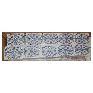 Boîte d'incrustation décorative en marbre de nacre de pierre naturelle fabriquée en Inde meilleure boîte de vadrouille de conception pour les acheteurs au meilleur prix - Product Image 1