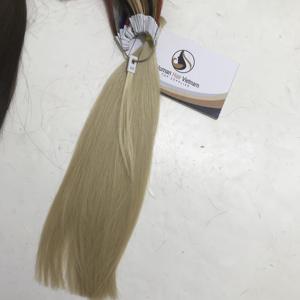 Venta caliente 60 color recto pelo humano a granel doble de calidad superior se cutícula alineada paquetes de pelo - Product Image 4