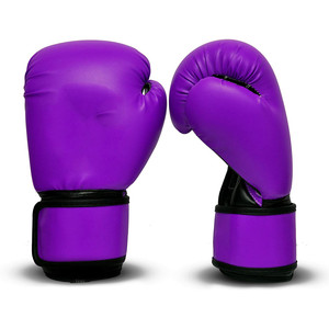 Boxing Gloves for Training PU Cow Hide Leather Mitts for Sparring Fighting Great for Pads Punching - Product Image 1