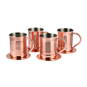 Tasse de mulet de moscou en cuivre, de grande qualité, en acier inoxydable, tasse à Cocktail, à bière, 550ml, 1 unité - Product Image 1