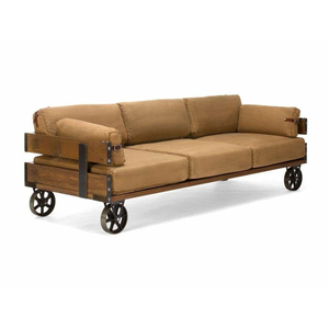 Bộ ghế <span class=keywords><strong>sofa</strong></span> phòng khách da thật Chesterfield 3 chỗ ngồi của Ý, có bánh xe, dùng cho trường học, có chức năng làm mát - Product Image 5