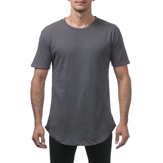 Magliette pesanti oversize personalizzate in cotone spesso t-shirt a collo alto pesanti slim fit finto collo t-shirt nere da uomo