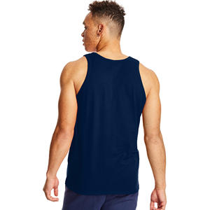 Camisetas sin mangas para hombre, ropa deportiva informal, 100% algodón, tela con logotipo personalizado impreso/bordado, producto barato de alta calidad, último 2022 - Product Image 3