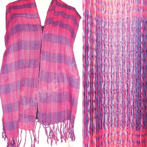 ผ้าคลุมไหล่สีชมพูแบบ Tie-Dye ผ้าวิสโคสสำหรับผู้หญิง น้ำหนักเบา สวมใส่สบายทุกฤดู ผ้าพันคอยาว - Product Image 3