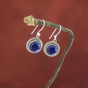 925 argent Lapis Lazuli boucle d'oreille femmes mode 925 boucles d'oreilles en argent Sterling en gros 925 bijoux en argent Sterling indien boucles d'oreilles - Product Image 6