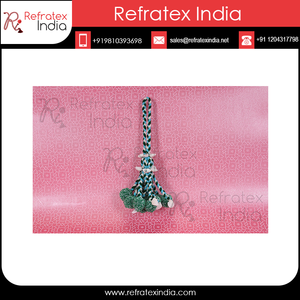 Borla de yute de poliéster, pompón decorativo hecho a mano para joyería de la India - Product Image 6