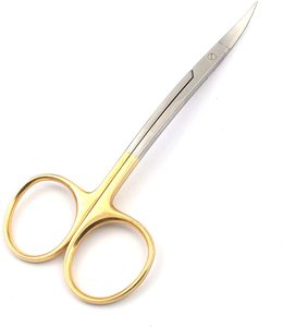 Ciseaux dentaires à double courbure en acier inoxydable de qualité industrielle Lagrange 5,5 pouces pour l'utilisation de la broderie - Instruments TC - Product Image 2