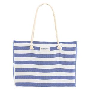 Sac de plage en toile de coton de haute qualité avec logo personnalisé Fourre-tout écologique à fermeture éclair Shopping en gros - Product Image 4