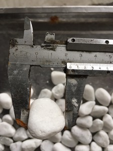 Pierres rondes blanches, 100 cm, décoratives, pour aménagement d'extérieur - Product Image 4