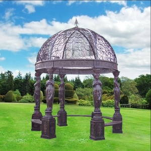Gazebo <span class=keywords><strong>de</strong></span> hierro forjado para jardín, Gazebo grande <span class=keywords><strong>de</strong></span> hierro fundido antiguo - Product Image 5
