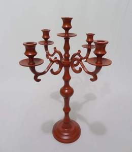 Chandelier de couleur rose en aluminium, 10 pièces, décor de mariage - Product Image 4