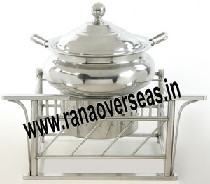Ensemble de chauffe-plats en acier inoxydable pour buffet plat de service rond pour réchauffer les aliments pour les fêtes de mariage et les événements - Product Image 4