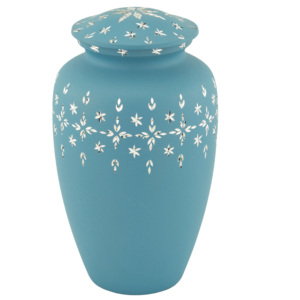 Wholesale Brass Cremation Urns With Beautiful <b>Enamel</b> <b>Paint</b> Funeral Supply <b>Metal</b> Adult Urns From India - Product Image 5