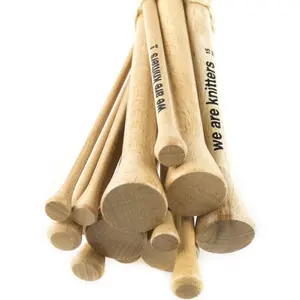 Aguja de tejer de madera, fabricante local de la India, marcas privadas, nociones de punto, accesorios, herramientas - Product Image 1