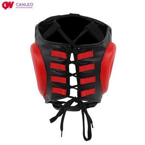 Casco protector de cabeza de boxeo MMA para hombre con protector facial de cuero real totalmente protegido - Product Image 6