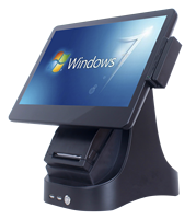 Precio de fábrica Pantalla táctil de 15,6 o 15 pulgadas Windows Pos Windows 10 con impresora incorporada