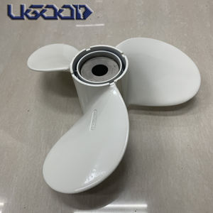 ใบพัดเรือยนต์นอกบอร์ด 2 จังหวะ 2 สูบ รุ่นใหม่ ยี่ห้อ UGOOD ของไต้หวัน ผลิตจากอะลูมิเนียม รหัส 676-45943-01-EL สำหรับเครื่องยนต์ยามาฮ่า 40 แรงม้า ผลิตในไต้หวัน - Product Image 5