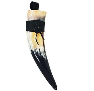 Tapa de cuero con bocina de polvo y tapa de madera, soporte de cinturón de cuero para artículos de fiesta, oferta - Product Image 4