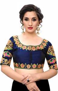 New Model Designer Embroidered Work Festival Wear Regular Fit Plus Size Fully Stitched Party Wear Sari Blouse Piece Indian Women Garment - Product Image 3
