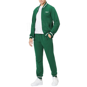 Haute qualité hommes hiver grande taille entraînement Fitness sport survêtement 2 pièces ensemble pantalon personnalisé polaire respirant - Product Image 5