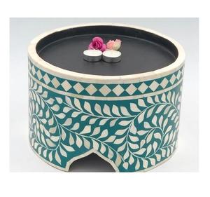 Support à gâteau carré unique indien en os incrusté, écologique, passe au lave-vaisselle, pour la cuisine, la maison, l'hôtel, le restaurant - Product Image 2