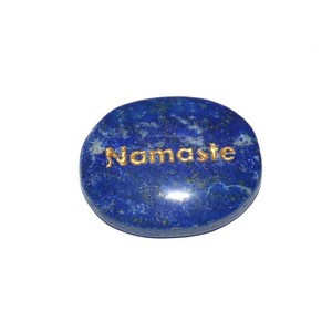 Pierres gravées en Lapis-Lazuli, Namaste - Product Image 1
