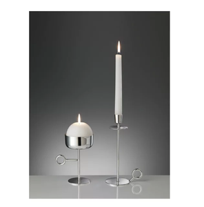 Hot Selling Candle Holder set of 2pc for Home Hotel Restaurant Tealight decor Silver Plated Candle Holder Aluminum Candle Stands - Product Image 5