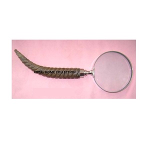 Hot bán dễ dàng để thực hiện cầm tay cổ điển động vật Sừng hình dạng hải lý Kính lúp toàn bộ bán hai tròng kính lúp quang học - Product Image 4