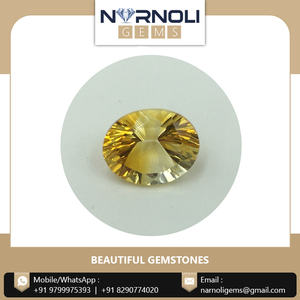 Tamaño y forma personalizados aceptados en 100% Piedra preciosa original de corte cóncavo facetado ovalado citrino a precio mayorista - Product Image 6