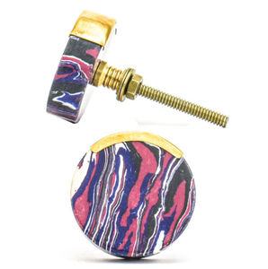 Modern Quality Natural Resin Marble Stone Knob Export for Furniture Cabinets <b>Doors</b> Outdoor-for Wardrobes Bedrooms Gyms Hotels - Product Image 1