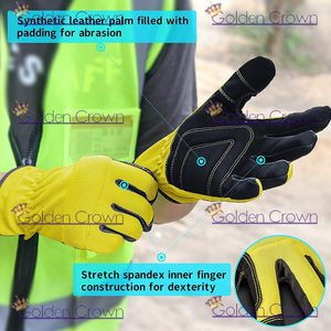 ไมโครไฟเบอร์โฟมเบาะปาล์มหน้าจอสัมผัสที่กำหนดเองช่างก่อสร้างป้องกันมือความปลอดภัยถุงมือทำงาน - Product Image 4