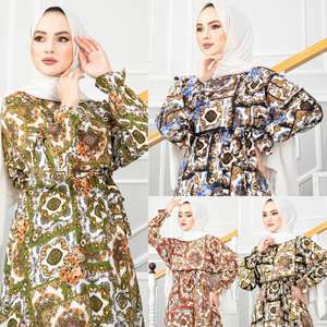 Nouvelle saison robes modestes islamiques pour femmes Abaya caftan tunique Kimono Hijab éthéré Dubaï arabe mode musulmane qualité turque - Product Image 5