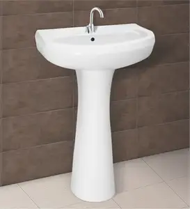 Morvi producción directa de fábrica Sanitario de cerámica Cipla Lavabo Con Pedestal 550x400mm para baño.