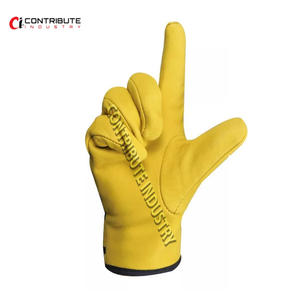 ถุงมือหนังแกะแท้กันลมสำหรับผู้ชายและผู้หญิงถุงมือขับรถกลางแจ้งและดีไซน์แฟชั่นปกป้องมือและแขนจริง - Product Image 6