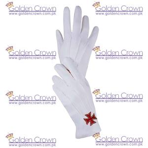 Gants de cérémonie maçonniques 100% coton, utilisation quotidienne en hiver, séchage rapide, compatibles écran tactile |   Gants de parade maçonniques - Product Image 6