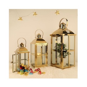 Lanterne faite à la main en métal et en verre Lanterne de forme personnalisée de conception fantaisie pour la maison et l'hôtel Lanterne d'intérieur - Product Image 2
