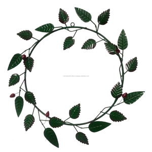 Couronne de bougies multicolores en fer, belle couronne de bougies - Product Image 2