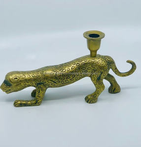 เชิงเทียนอะลูมิเนียมลายเสือดาว ดีไซน์ทันสมัย สำหรับงานแต่งงานและตกแต่งบ้านในเทศกาลคริสต์มาส - Product Image 3