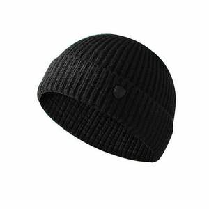 Gorro de esquí de invierno para hombre con bordado 3D Slouchy Cable Cuff Plain Skull Cap Knit Style - Product Image 5