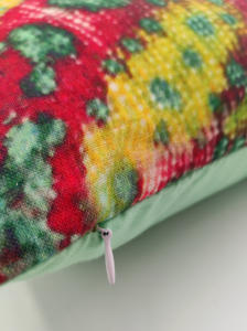 Funda de cojín cuadrada de lino de lujo, hermosa funda de almohada con estampado de festival para uso en el hogar, Hotel, Hospital, técnica tejida sólida - Product Image 2