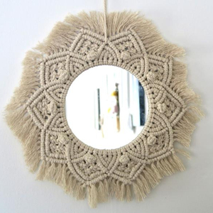 Espejos Decorativos de Pared de Macramé de Alta Calidad - Product Image 1