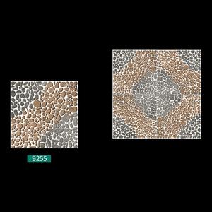 40x40cm กระเบื้องปูพื้นพอร์ซเลนดีไซน์ชิ้นเล็กสีน้ำตาลและสีครีม - Product Image 2