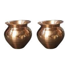 ทองแดงคุณภาพสูงสไตล์อินเดีย Kalash Lota สำหรับเทศกาลและ Puja - Product Image 5