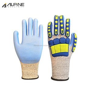 100% huile gaz dos injecter gants nouveau Design Impact cuir synthétique gants de mécanicien haute qualité main bras Protection travail unisexe - Product Image 6