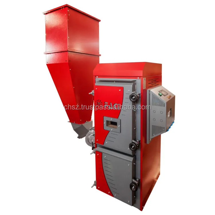 FACI 34 Low fuel consumption pellet boiler 34 kWt safest fuel supply system wholesale low price, water boilers