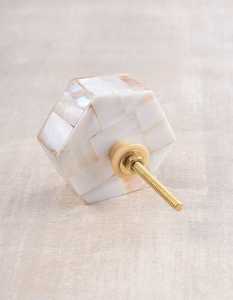 Poignée de porte de placard hexagonale en nacre moderne, très vendue, qualité export, pour cuisine, école, commode, entrée, salle de bain, tiroir - Product Image 3