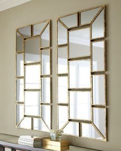 Oro antico telaio in metallo contemporaneo soggiorno mobili <span class=keywords><strong>specchio</strong></span> a parete di vetro per la decorazione della casa - Product Image 4
