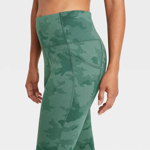 Wholesale Best Selling 100% Top Good Quality Custom logo Printed Two Piece Women <b>Leggings</b> And Bra Sets - Product Image 5