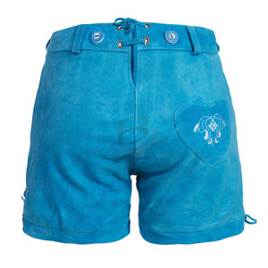 Authentic Mens Bavarian Leather Lederhosen Traditional German Oktoberfest Costume Shorts - Product Image 5